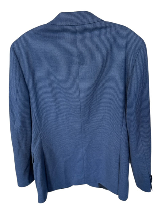 Banana Republic Blue Polyester Blend Houndstooth 2 Button Men's Blazer Blue / 38s