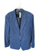 Banana Republic Blue Polyester Blend Houndstooth 2 Button Men's Blazer Blue / 38s