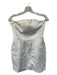 BHLDN Size S White Polyester Strapless Back Zip Mini Dress White / S