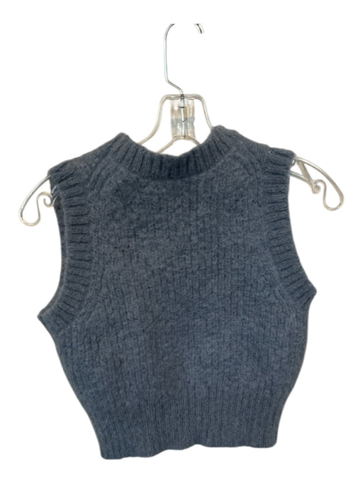 COS Size XS Slate Blue Alpaca Blend Sleeveless Knit Sweater Slate Blue / XS