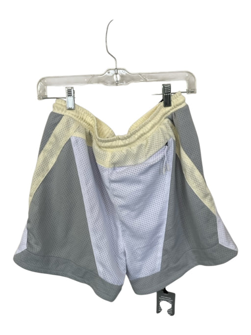 Kith NWT Size L Cream & Gray Polyester Color Block Athletic Men's Shorts Cream & Gray / L