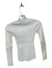Paola Bernardi Size S White Viscose Blend Long Sleeve Ribbed Top White / S