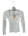 Paola Bernardi Size S White Viscose Blend Long Sleeve Ribbed Top White / S
