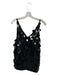 Ceilonia Size Est S Black Sequin Spaghetti Strap V Neck Shift Dress Black / Est S