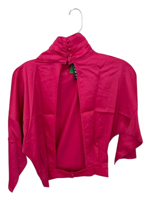 WNTRMSE Winter Muse Size S Pink Polyester Blend Mock Neck Long Sleeve Top Pink / S