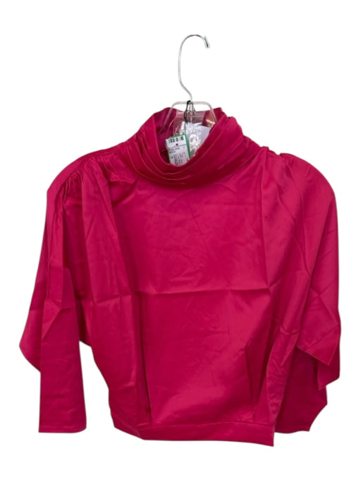 WNTRMSE Winter Muse Size S Pink Polyester Blend Mock Neck Long Sleeve Top Pink / S