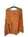 Free People Size S Orange & Pink Alpaca Blend Loose Knit Long Sleeve Sweater Orange & Pink / S