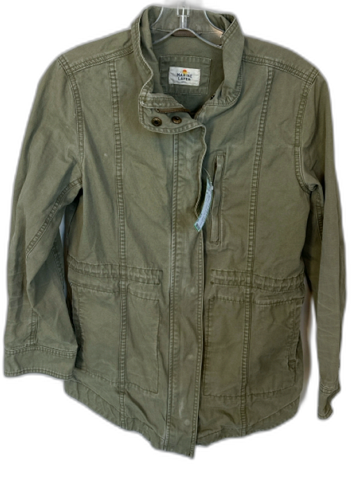 Marine Layer Size S Olive Green Cotton Full Zip Cargo Jacket Olive Green / S