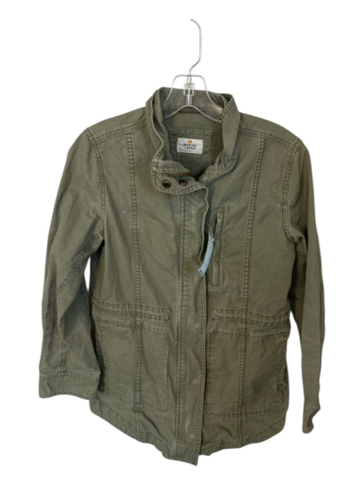 Marine Layer Size S Olive Green Cotton Full Zip Cargo Jacket Olive Green / S
