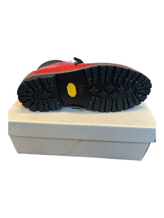 Montelliana Shoe Size 11 NWT Red & Black Leather High Top Lace Up Hiking Boots Red & Black / 11