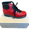 Montelliana Shoe Size 11 NWT Red & Black Leather High Top Lace Up Hiking Boots Red & Black / 11