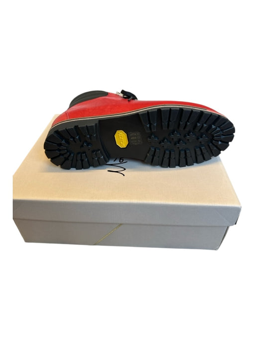 Montelliana Shoe Size 11 NWT Red & Black Leather High Top Lace Up Hiking Boots Red & Black / 11