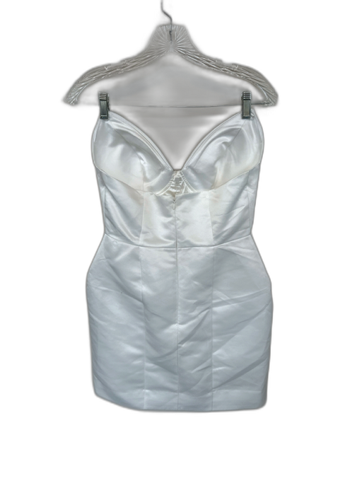 BHLDN Size 2 White Polyester Strapless Sweetheart Mini Dress White / 2