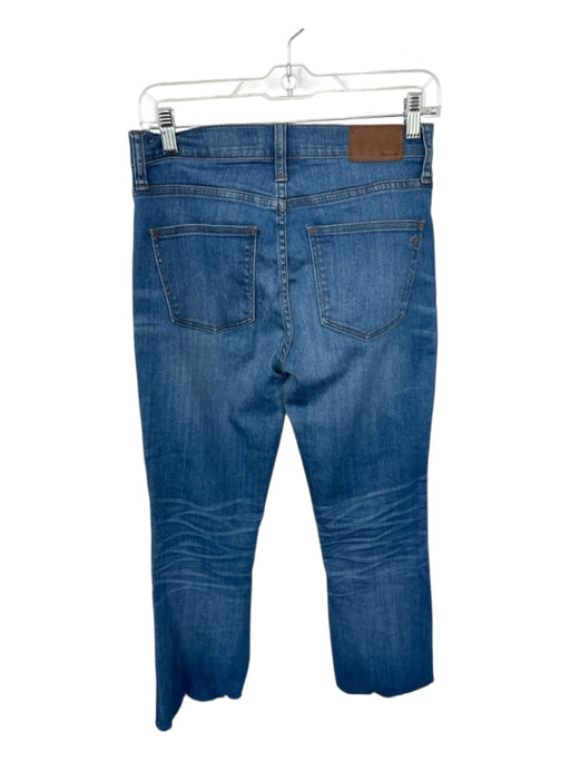Madewell Size 26 Med Dark Wash Cotton Blend Mid Rise Button Fly Bootcut Jeans Med Dark Wash / 26
