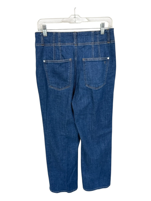 Pilcro Size 29 Med Dark Wash Cotton Blend High Waist Straight Leg Jeans Med Dark Wash / 29