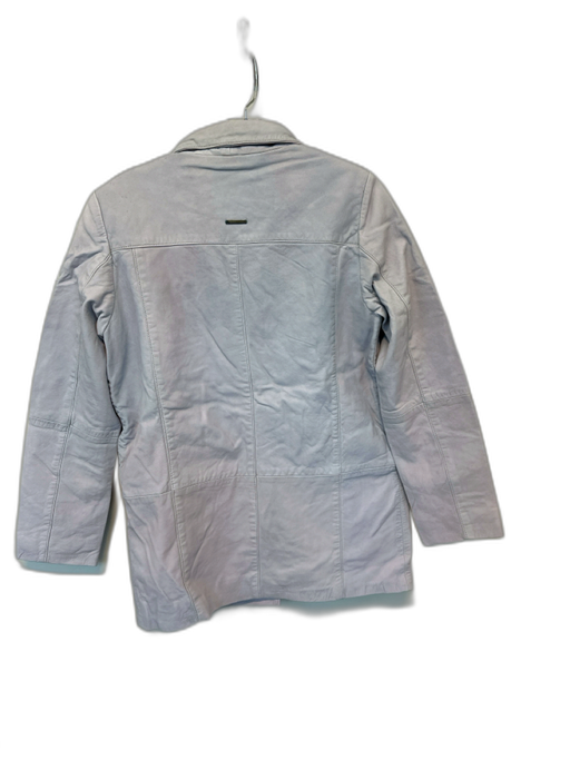 Deadwood Size 2 Lavender Leather Button Blazer Jacket Lavender / 2