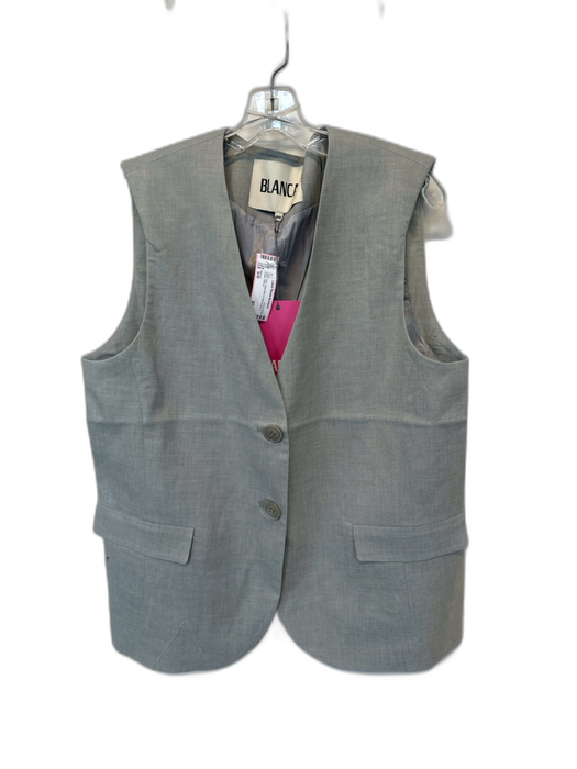 Blanca Size S/M Gray Wool Blend Sleeveless 2 button Vest Gray / S/M