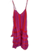 Cecilie Copenhagen Size XS purple & orange Cotton Spaghetti Strap Chevron Dress purple & orange / XS