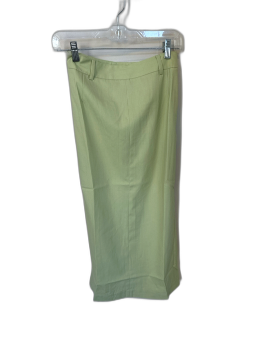 Blanca Size XS/S Sage green Polyester Blend High Waist Side Zip Midi Skirt Sage green / XS/S