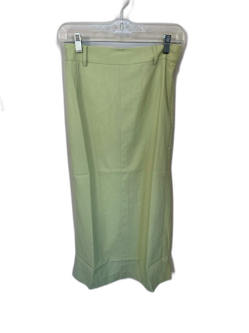 Blanca Size XS/S Sage green Polyester Blend High Waist Side Zip Midi Skirt Sage green / XS/S