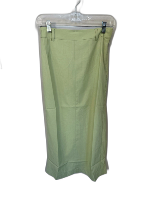 Blanca Size XS/S Sage green Polyester Blend High Waist Side Zip Midi Skirt Sage green / XS/S