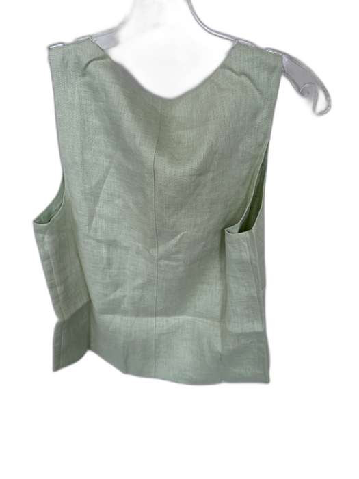Blanca Size S/M Sage green Linen Sleeveless Front Tie Top Sage green / S/M