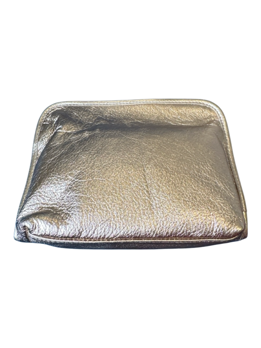 Hobo Rose Gold Leather Metallic Magnetic Close Clutch Bag Rose Gold / S