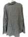Flax Size Est M Black & Taupe Linen Long Sleeve Grid Button Down Jacket Black & Taupe / Est M