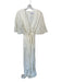 Significant Other Size 2 Ivory Cupra 3/4 Sleeve Front Tie Back Zip Jumper Ivory / 2