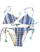 Cecilie Copenhagen Size L Blue & Gray Polyamid Triangle Tie Dye Bikini Swimsuit Blue & Gray / L