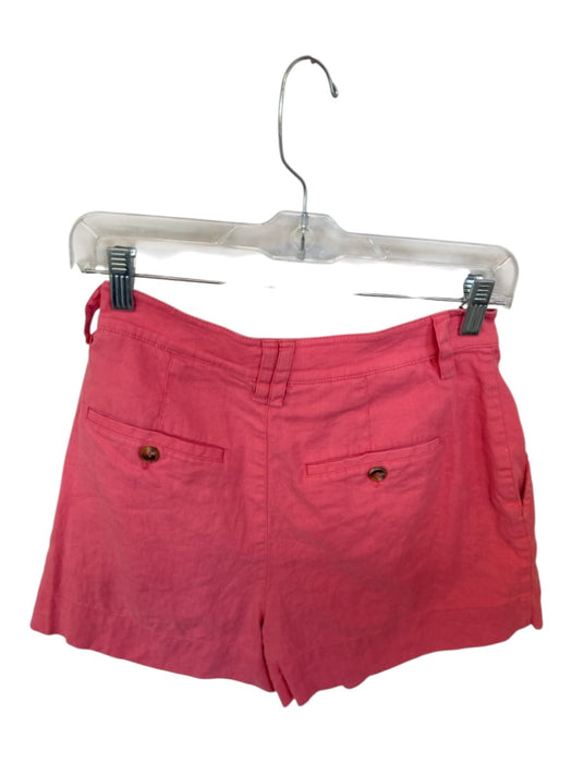 A.L.C. Size 2 Coral Pink Cotton High Waist Front Pleat Front Pockets Shorts Coral Pink / 2