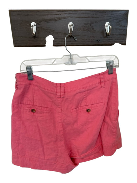 A.L.C. Size 10 Coral Pink Cotton High Waist Front Pleat Front Pockets Shorts Coral Pink / 10