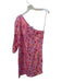 Something Navy Size XS Pink & Purple Linen & Cotton One Shoulder Flowers Dress Pink & Purple / XS