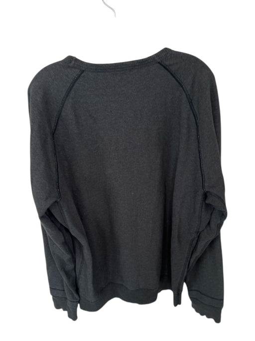 Diesel Size XL Gray & White Cotton Face Crew Neck Men's Sweatshirt Gray & White / XL