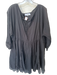 Apiece Apart Size 0 Black Cotton Long Balloon Sleeve Elastic Waist eyelet Dress Black / 0
