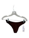 Aexae Size M Brown Recycled Polyester Blend Strapless Cheeky Bikini Swimsuit Brown / M