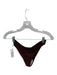 Aexae Size M Brown Recycled Polyester Blend Strapless Cheeky Bikini Swimsuit Brown / M