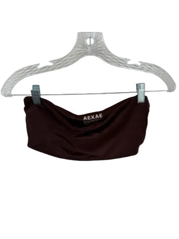 Aexae Size M Brown Recycled Polyester Blend Strapless Cheeky Bikini Swimsuit Brown / M