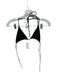Aexae Size M Black Recycled Polyester Blend Triangle Cheeky Bikini Swimsuit Black / M