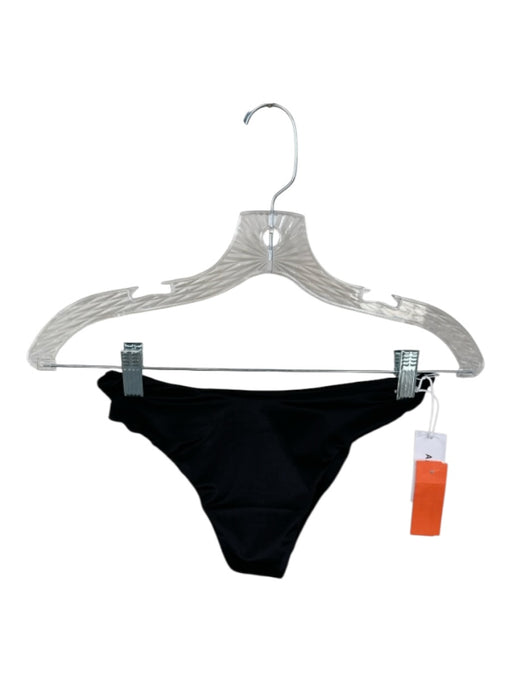 Aexae Size M Black Recycled Polyester Blend Triangle Cheeky Bikini Swimsuit Black / M