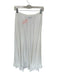 FP Beach Size S White Cotton Blend Elastic Waist Ruffle Maxi Skirt White / S