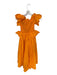 Toccin NY Size XS Orange Cotton Off Shoulder smocked Ruffles Maxi Dress Orange / XS
