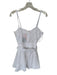 Lalibela Size L White Cotton Spaghetti Strap Eyelet Belted Dress White / L