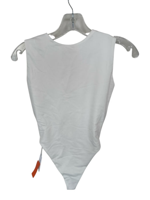 Aexae Size M White Recycled Polyester Front Zip One Piece Swimsuit White / M