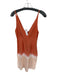 Tome Size 6 Orange & Peach Linen Spaghetti Strap Ombre Midi Dress Orange & Peach / 6