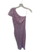 Ceilonia Size Est S Purple Polyester Sequins One Shoulder Slit Midi Gown Purple / Est S
