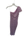 Ceilonia Size Est S Purple Polyester Sequins One Shoulder Slit Midi Gown Purple / Est S