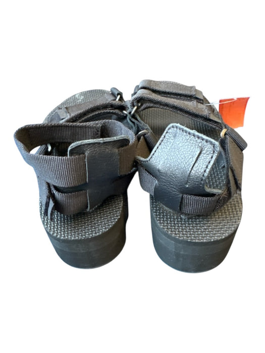 Teva Shoe Size 6 Black Rubber Platform Velcro Athletic Sandals Black / 6