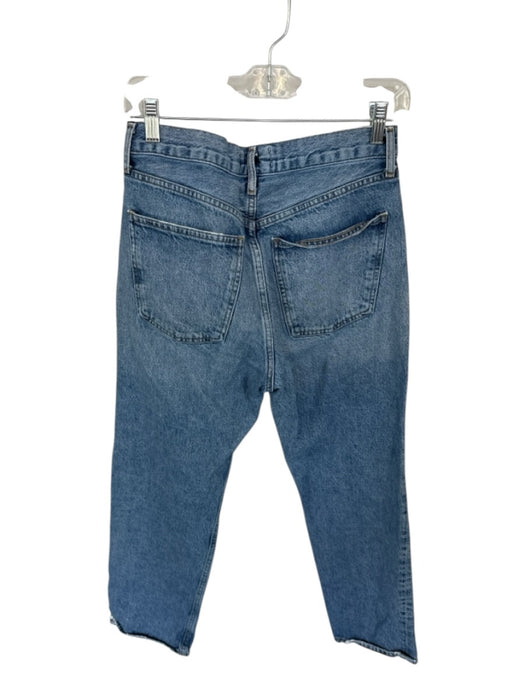 Agolde Size 25 Med Light Wash Organic Cotton High Waist Button Fly Jeans Med Light Wash / 25