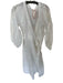 Maia Bergman Size M White Linen Long Balloon Sleeve Lace Sleeves Wrap Maxi Dress White / M